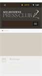 Mobile Screenshot of melbournepressclub.com